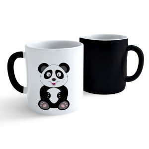 Obrázek Měnící hrnek Veselá zvířátka - Panda 