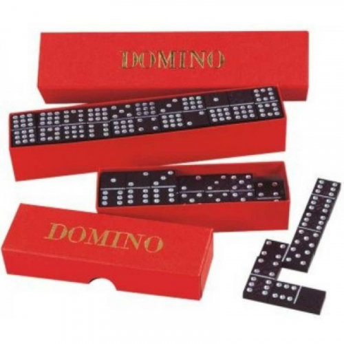 Domino společenská hra dřevo 28ks