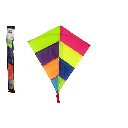 Obrázek Drak létající nylon 88x81cm barevný v sáčku 10x90cm