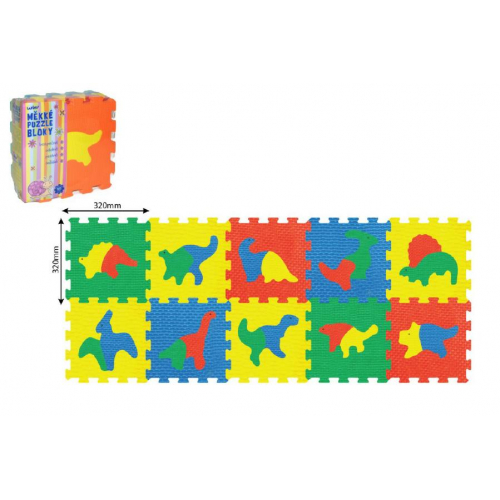 Obrázek Pěnové puzzle Dinosauři 30x30cm 10ks