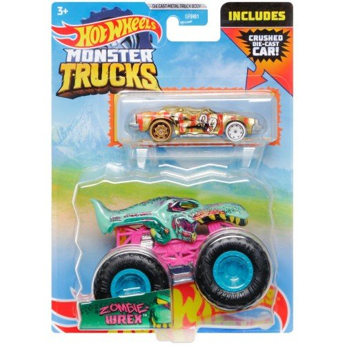 Obrázek Hot Wheels Moster trucks 1:64 s angličákem - Zombie Wrex