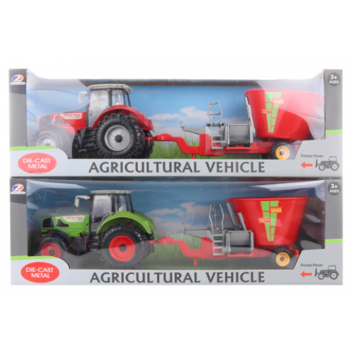 Traktor s krmným vozem - 2 druhy
