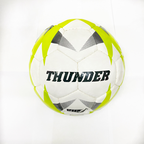 Míč kožený fotbalový - Thunder zelený