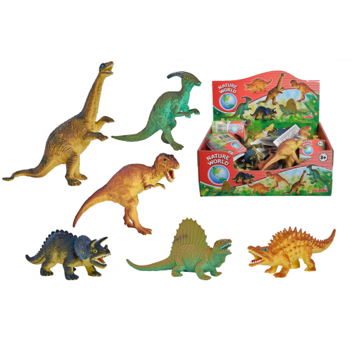 Obrázek Gumový dinosaurus 11-14cm 6 druhů DP18