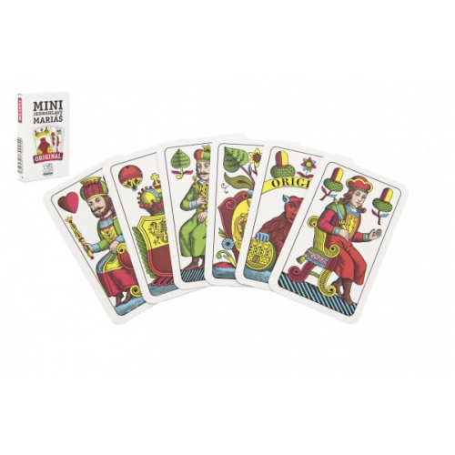 Obrázek Mariáš MINI jednohlavý společenská hra karty v papírové krabičce 4,5x7cm