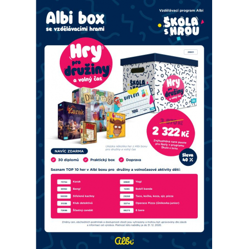ALBI Albi box s hrami pro družiny a volný čas - Cena : 2090,- Kč s dph 
