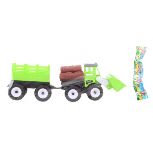 Obrázek Traktor s nakladačem a vlekem
