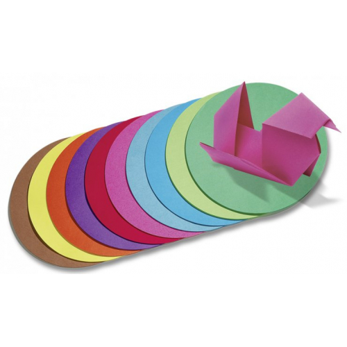 Obrázek Origami barevný papír, pr.12cm, 100ks