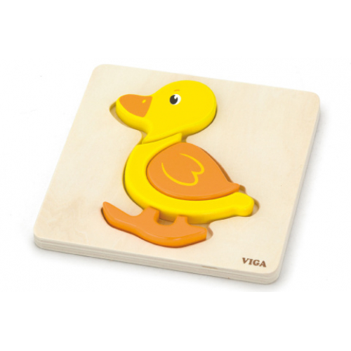 Obrázek Dřevěné puzzle pro nejmenší - kačenka