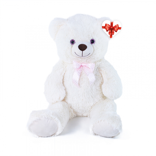 Obrázek Velký plyšový medvěd Lily 78 cm krémově bílý s visačkou