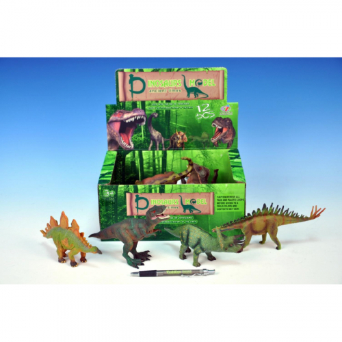 Obrázek Dinosaurus plast 15-18cm - 6 druhů 12ks v DBX