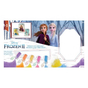 Obrázek Pískování obrázku Ledové království II/Frozen II 3v1 v krabici 33x19x2,5cm
