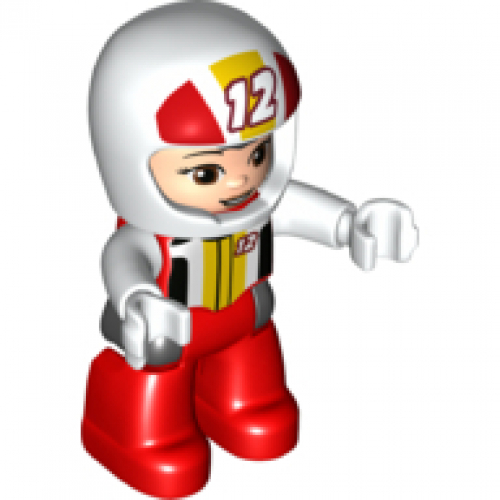 Obrázek LEGO<sup><small>®</small></sup> DUPLO<sup><small>®</small></sup> - Dospělá figurka č. 137, Světle červená