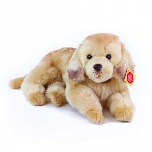 Obrázek plyšový pes zlatý retrívr ležící, 32 cm
