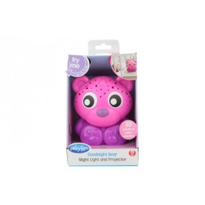 Obrázek Playgro - Usínací lampička medvídek s projektorem-růžový