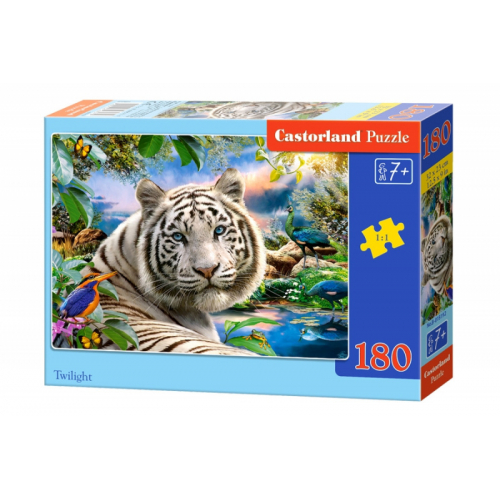 Obrázek Puzzle 180 dílků - Bílý tygr za soumraku