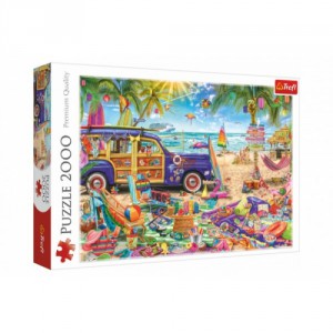 Obrázek Puzzle Tropická dovolená 96,1x68,2cm 2000 dílků v krabici 40x27x6cm