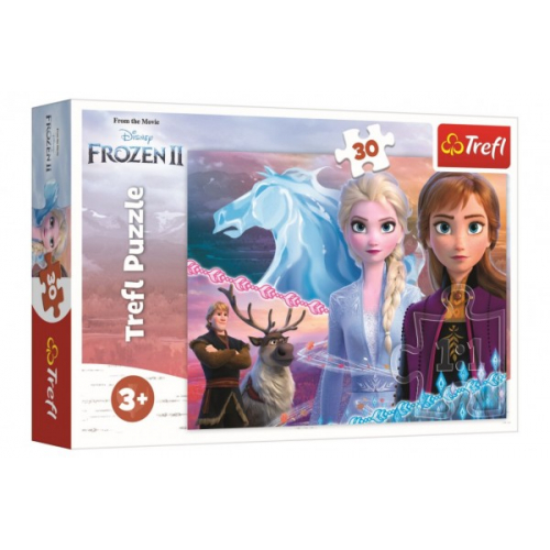 Obrázek Puzzle Ledové království II/Frozen II 30 dílků 27x20cm v krabici 21x14x4cm