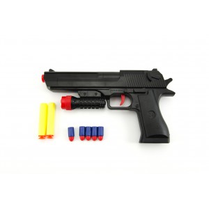 Obrázek Pistole na pěnové náboje 2ks + špuntovka 5ks plast 30cm