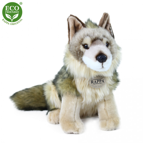 Plyšový kojot/vlk sedící 24 cm ECO-FRIENDLY