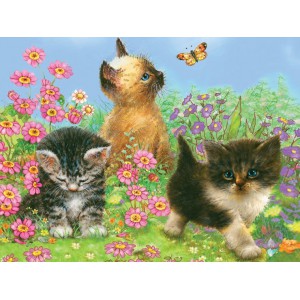 Obrázek Malování podle čísel PASTELKAMI - Koťata