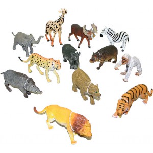 zvířata divoká 13 - 20 cm - různé druhy