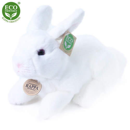 Obrázek Plyšový králík bílý ležící 23 cm ECO-FRIENDLY