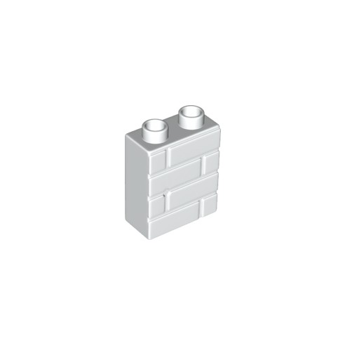 Obrázek LEGO<sup><small>®</small></sup> DUPLO<sup><small>®</small></sup> - Zeď 1x2x2, Bílá