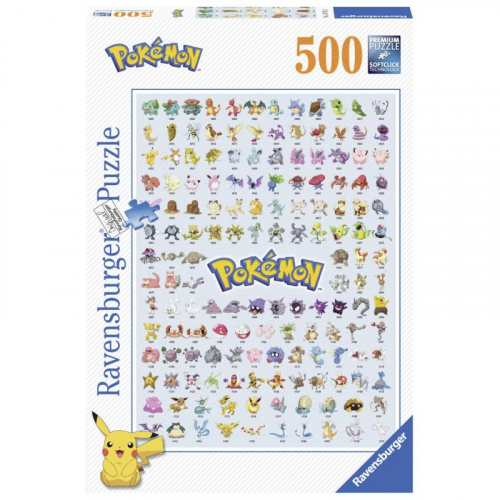 Obrázek Prvních 151 Pokémonů 500 dílků