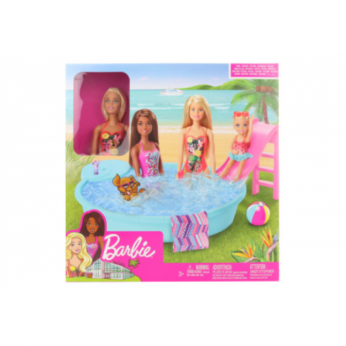 Obrázek Barbie panenka a bazén GHL91