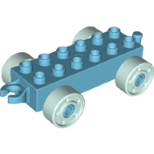 Obrázek LEGO<sup><small>®</small></sup> DUPLO<sup><small>®</small></sup> - Podvozek 2x6, Světle modrá