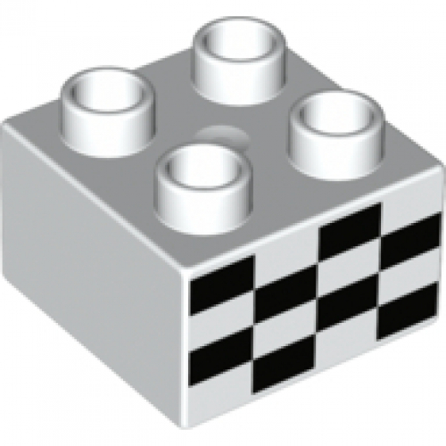 Obrázek LEGO<sup><small>®</small></sup> DUPLO<sup><small>®</small></sup> - Kostička 2x2 č.43, Bílá