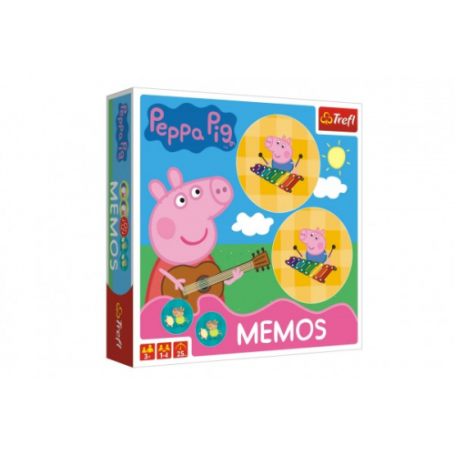 Obrázek Pexeso papírové Prasátko Peppa/Peppa Pig společenská hra 36 kusů v krabici 20x20x5cm