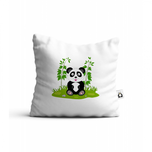 Polštář Veselá zvířátka - Panda v přírodě