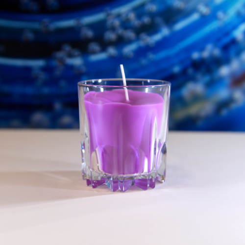 Vonná svíčka střední - fialová, vanilka
