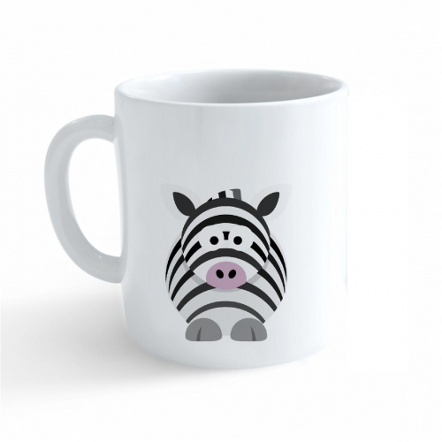 Hrnek Veselá zvířátka - Zebra