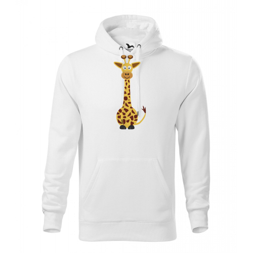 Obrázek Pánská Mikina Cape - Veselá zvířátka - Žirafa, vel. M , bílá