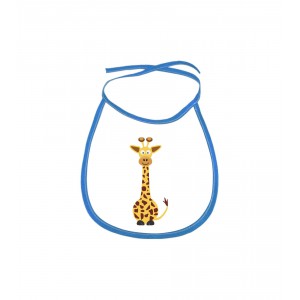 Obrázek Dětský bryndák Veselá zvířátka - Žirafa - modrý