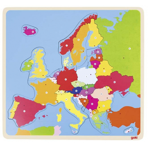 Obrázek Puzzle na desce - Evropa