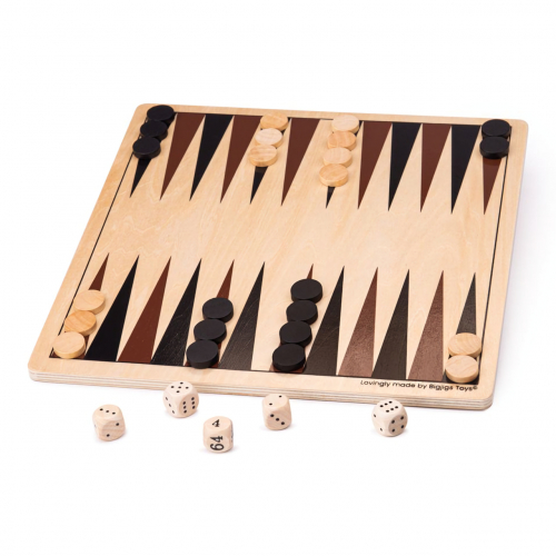 Obrázek Bigjigs Toys Dřevěný backgammon