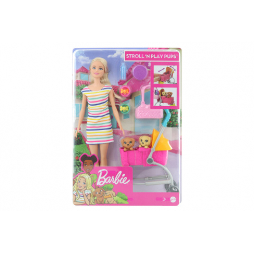 Barbie Panenka na vychzce s pejskem GHV92 - Cena : 638,- K s dph 