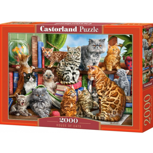 Obrázek Puzzle Castorland 2000 dílků - Kočičí dům