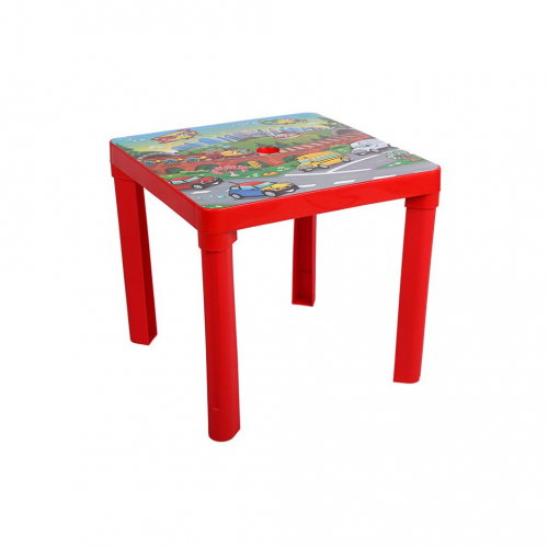 Obrázek Dětský zahradní nábytek - Plastový stůl červený