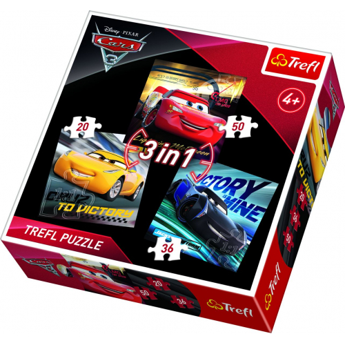 PACK Hra Boom Boom CARS 3 + puzzle 3v1 grtis - Cena : 339,- K s dph 