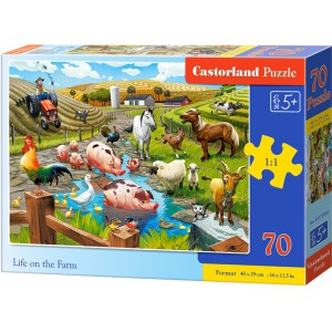 Puzzle Castorland 70 dlk premium - ivot na farm - Cena : 126,- K s dph 