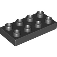 LEGO DUPLO - Podloka 2x4, ern - Cena : 22,- K s dph 