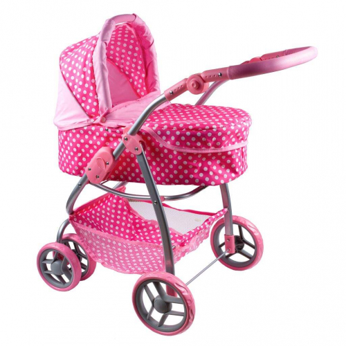 Obrázek Multifunkční kočárek pro panenky Baby Mix Jasmínka světle růžový
