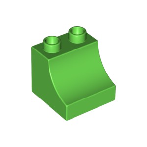 LEGO DUPLO - Kostika 2x2x1.5 Vnitn Oblouk, Svtle zelen - Cena : 10,- K s dph 