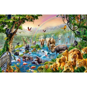 Obrázek Puzzle 500 dílků - Jungle s vodou
