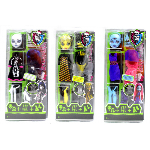 Monster High Sestav si perku Doplky - 3 druhy - Cena : 507,- K s dph 